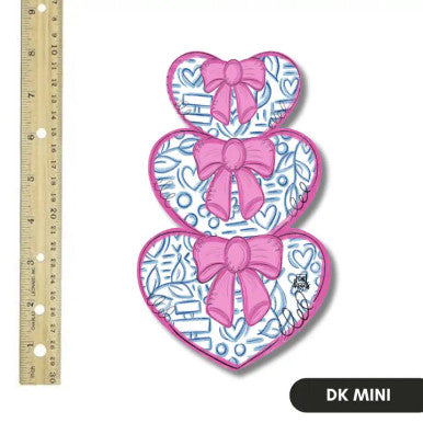 DK Designs Bow Heart Mini