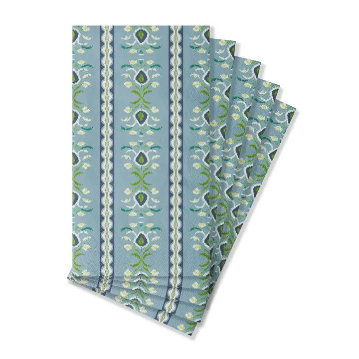 Laura Park Rosemary Stripe French Blue Guest Towels