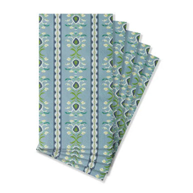 Laura Park Rosemary Stripe French Blue Guest Towels