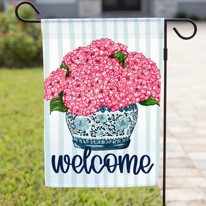 The Navy Knot Summer Garden Flag – Welcome Flowers