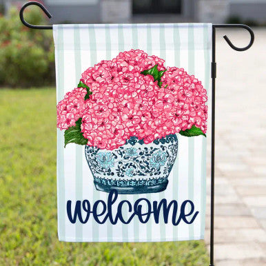 The Navy Knot Summer Garden Flag – Welcome Flowers