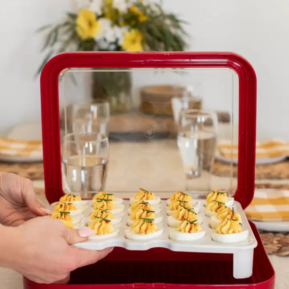 Fancy Panz White Deviled Egg Tray Insert