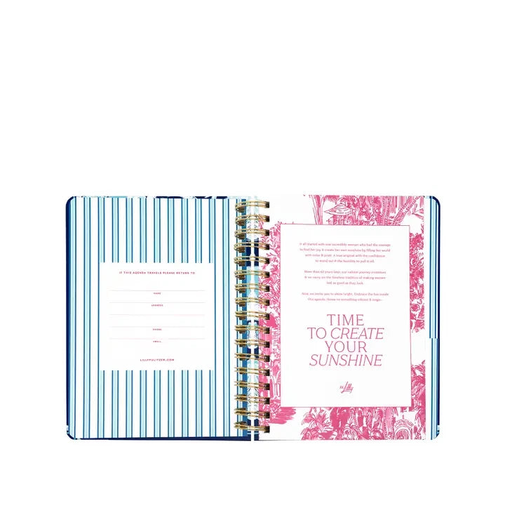 Lilly Pulitzer Large 17 Month Agenda - Shell Shine