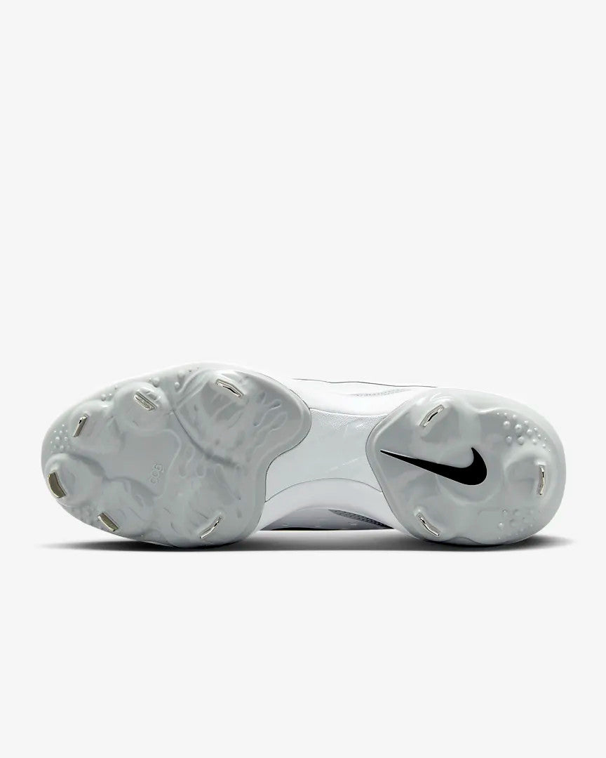 Nike Men's Alpha Huarache Varsity 4 Low Cleats- White