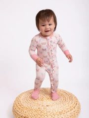 Goosies Infant Girls Butterfly Bliss - Convertible Zip PJs
