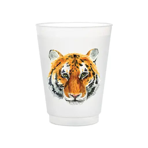 Taylor Paladino Tiger Frosted Cups | Set of 6