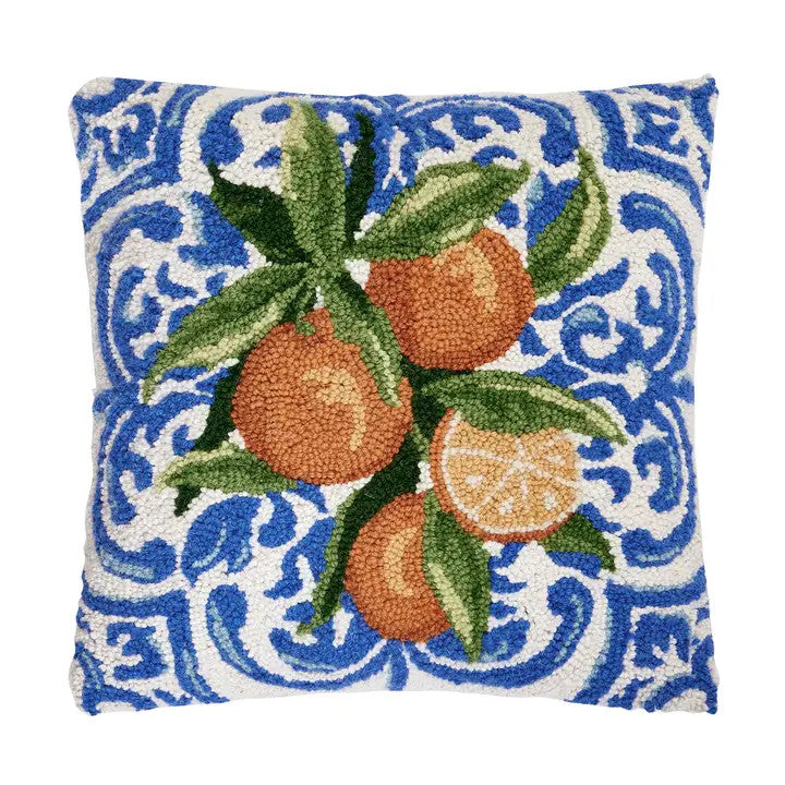 Peking Handicraft Mediterranean Oranges Hook Pillow
