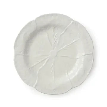 Le Jardin White Cabbage 3-D Salad Plate