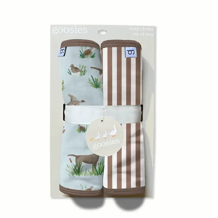 Goosies Delta Bird Hunting Dogs Burp Cloth Set