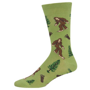 Socksmith Bigfoot Novelty Crew Socks - Moss Green