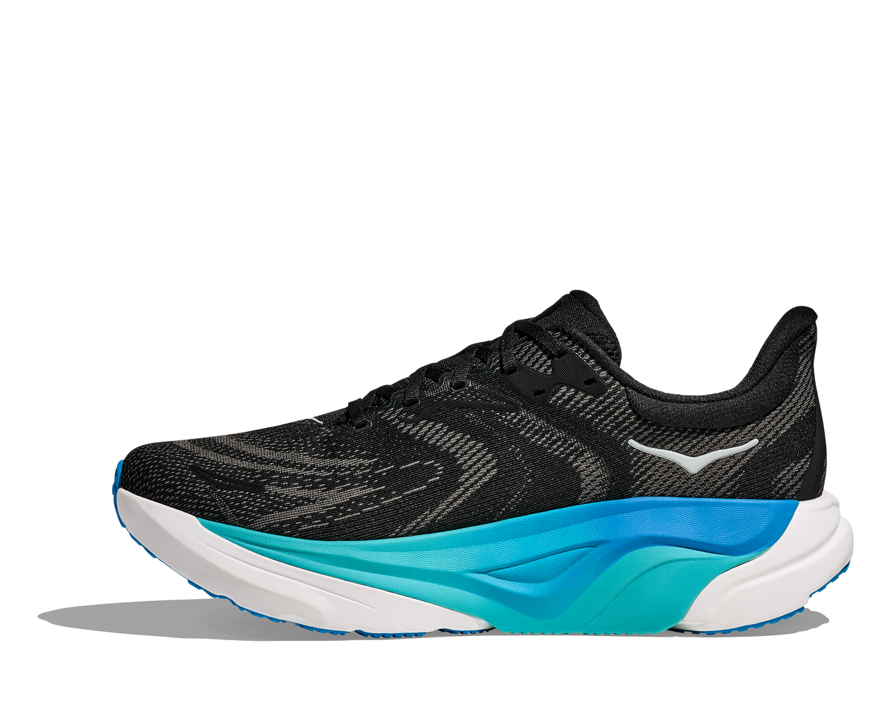 HOKA Arahi 8 Wide Men’s Running Shoe - Black/Skyward Blue