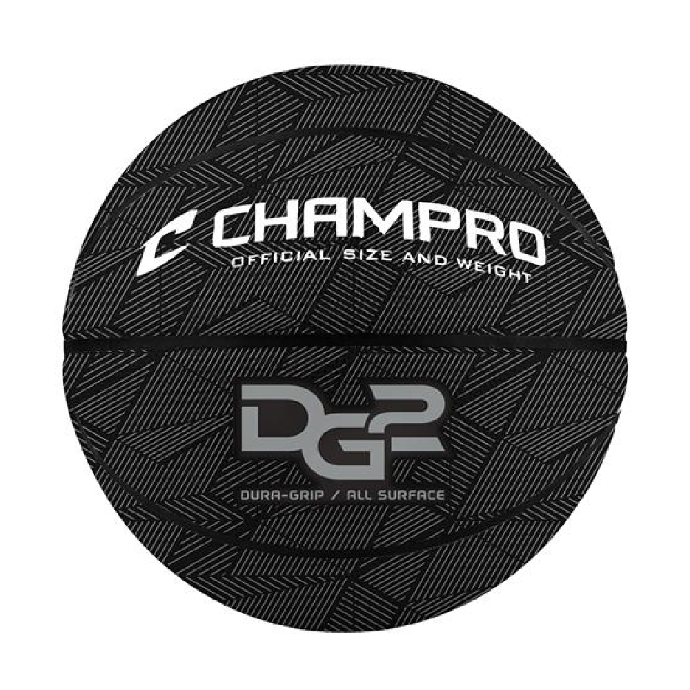 Champro Dura-Grip Rubber Official Regulation Basketball - Black