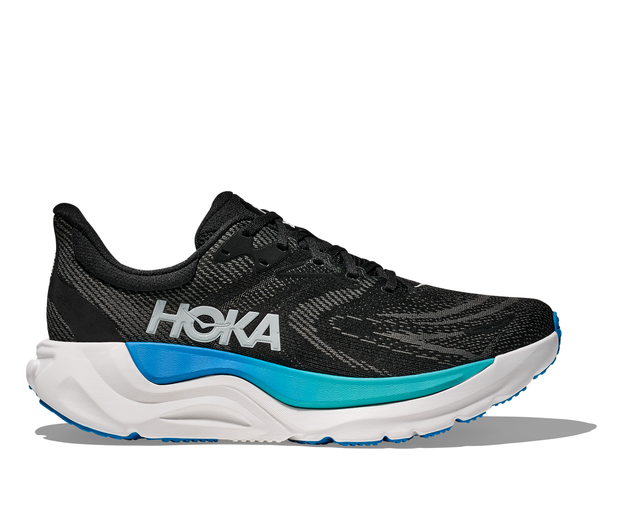 HOKA Arahi 8 Wide Men’s Running Shoe - Black/Skyward Blue