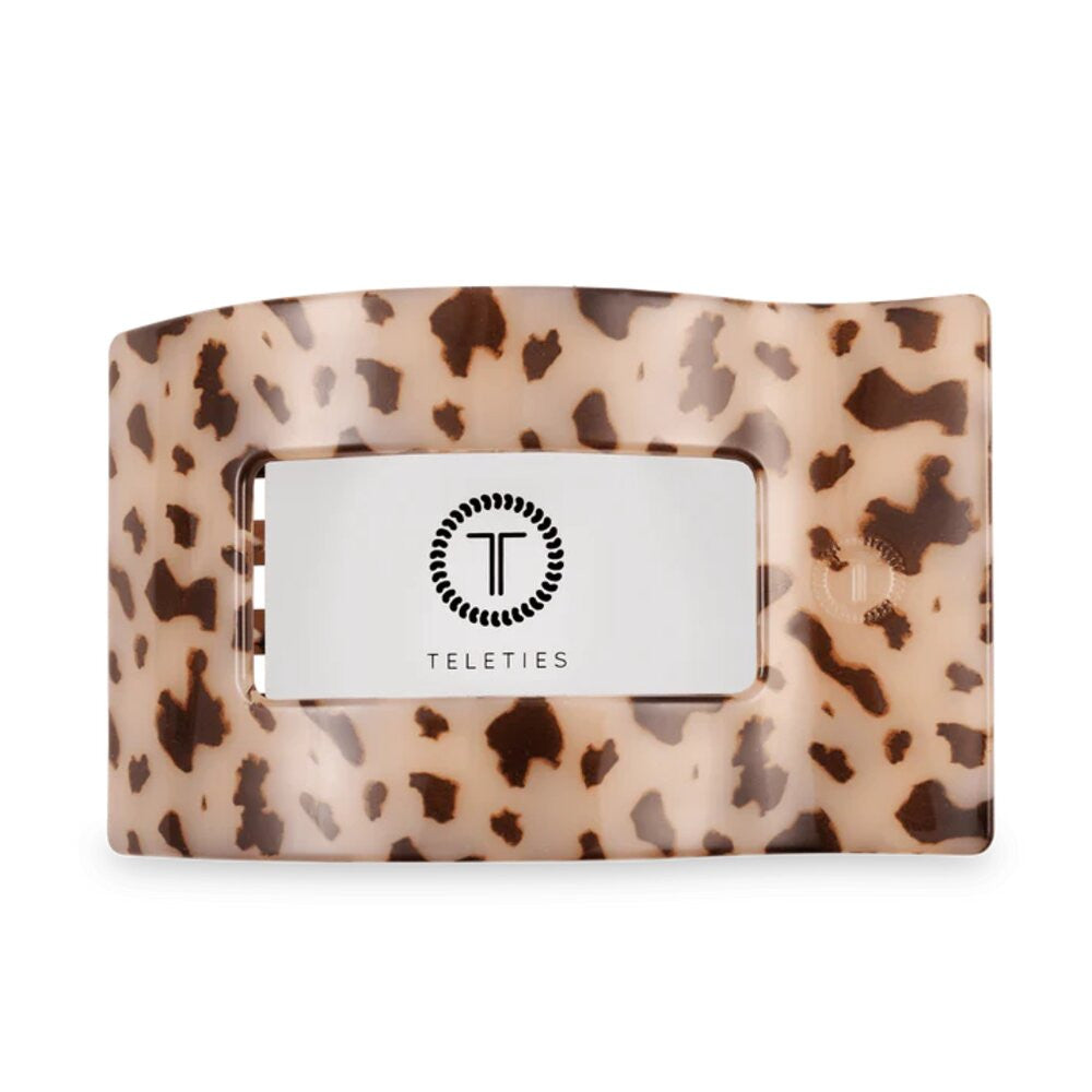 Teleties Blonde Tortoise Large Flat Rectangle Hair Clip