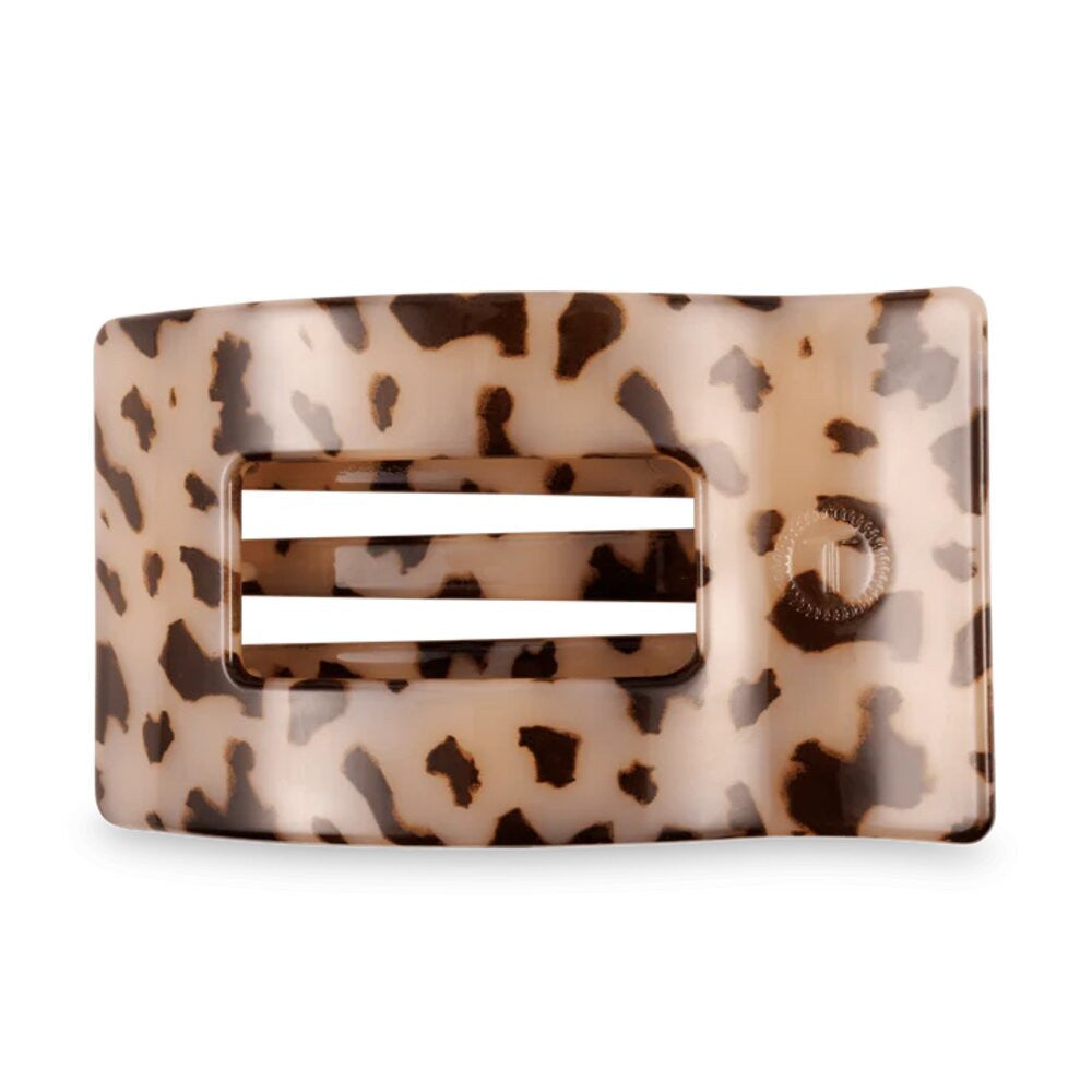 Teleties Blonde Tortoise Large Flat Rectangle Hair Clip