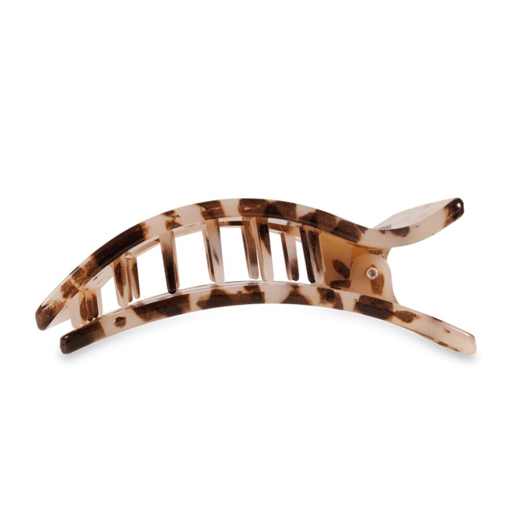 Teleties Blonde Tortoise Large Flat Rectangle Hair Clip