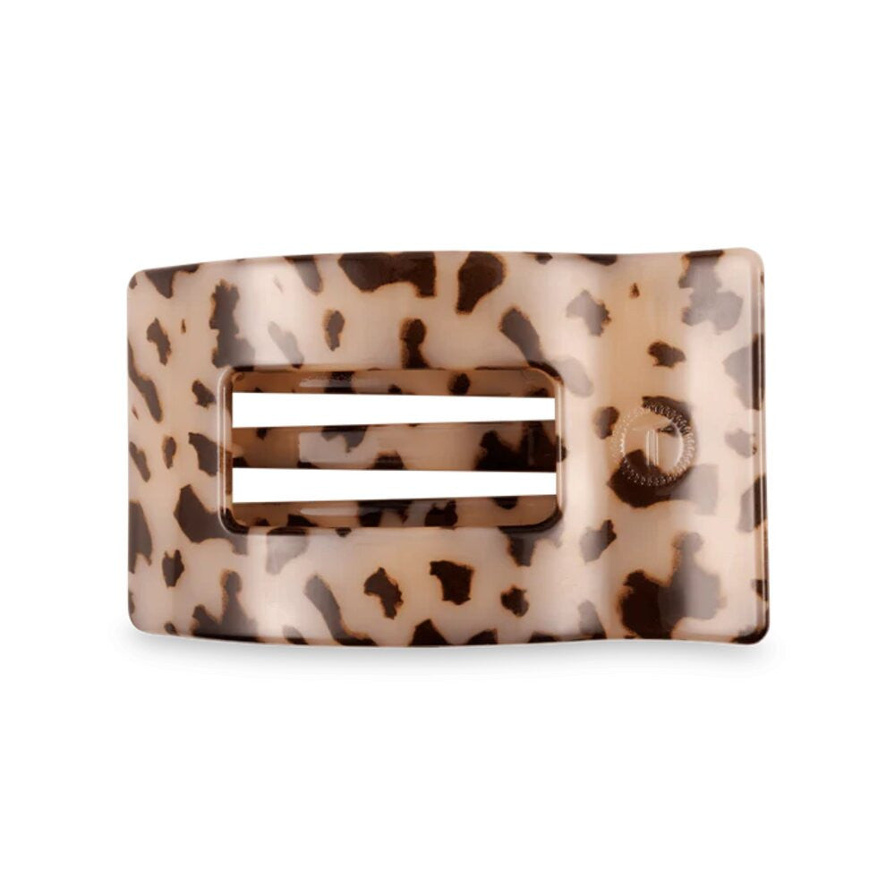 Teleties Blonde Tortoise Medium Flat Rectangle Hair Clip