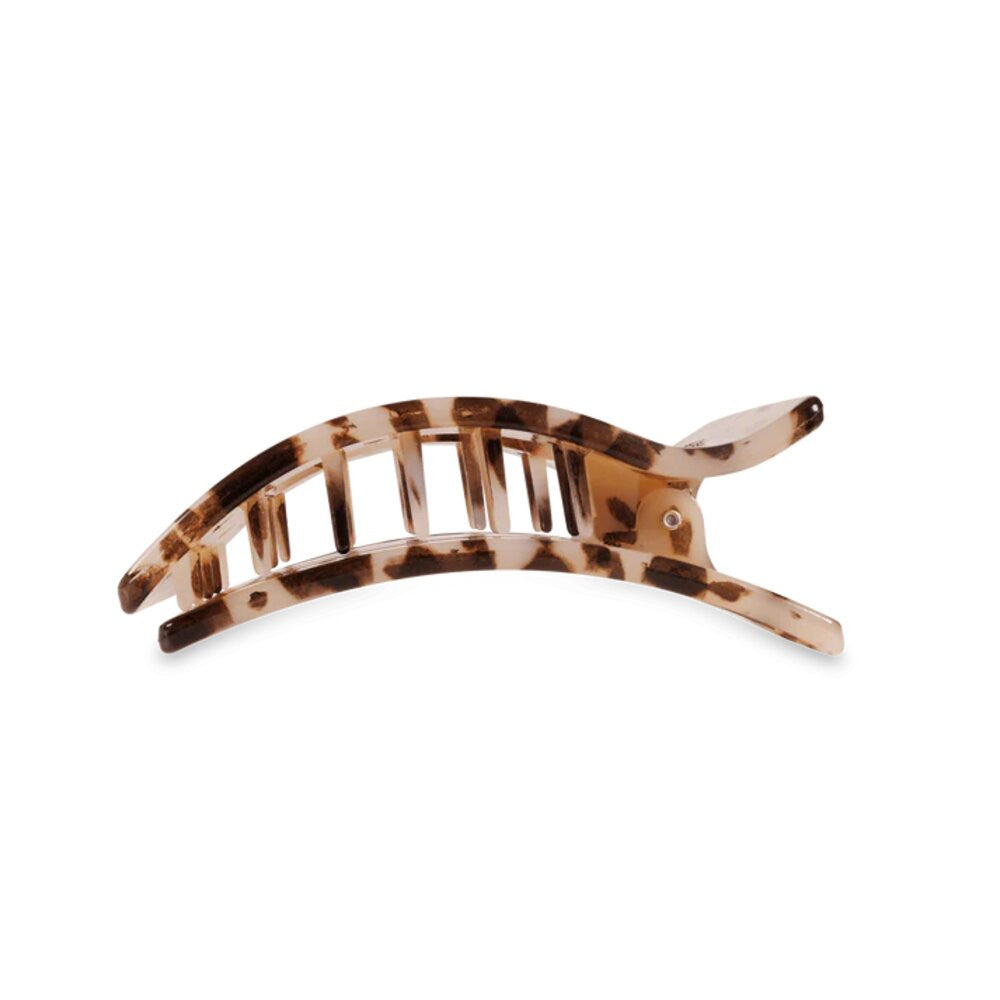Teleties Blonde Tortoise Medium Flat Rectangle Hair Clip