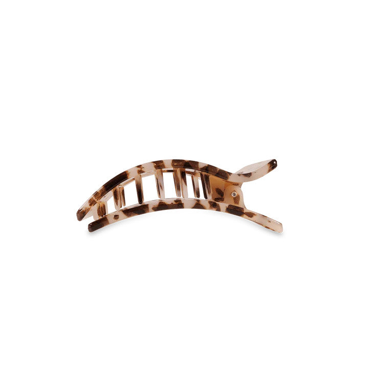 Teleties Blonde Tortoise Small Flat Rectangle Hair Clip