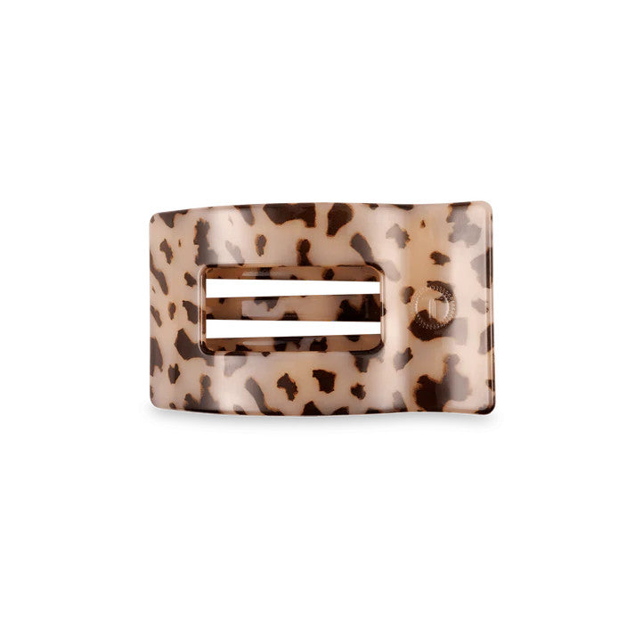 Teleties Blonde Tortoise Small Flat Rectangle Hair Clip