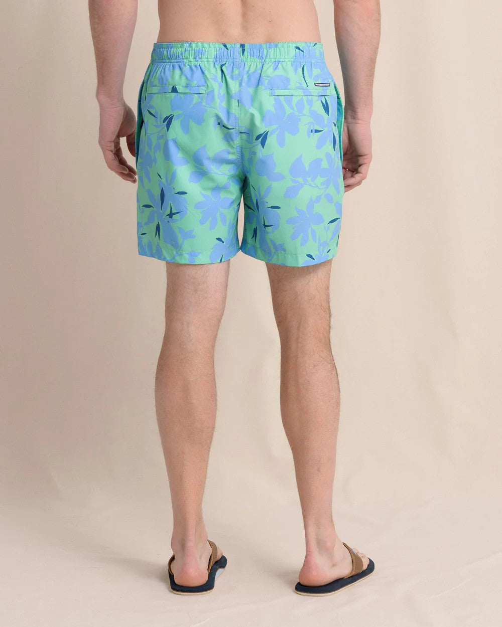 Southern Tide Blossom Bay Swim Trunk - Jade Green