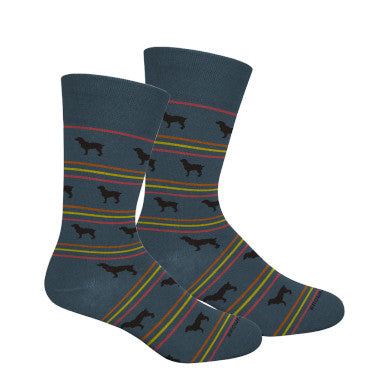 Brown Dog “Boykin Stripe” Crew Socks