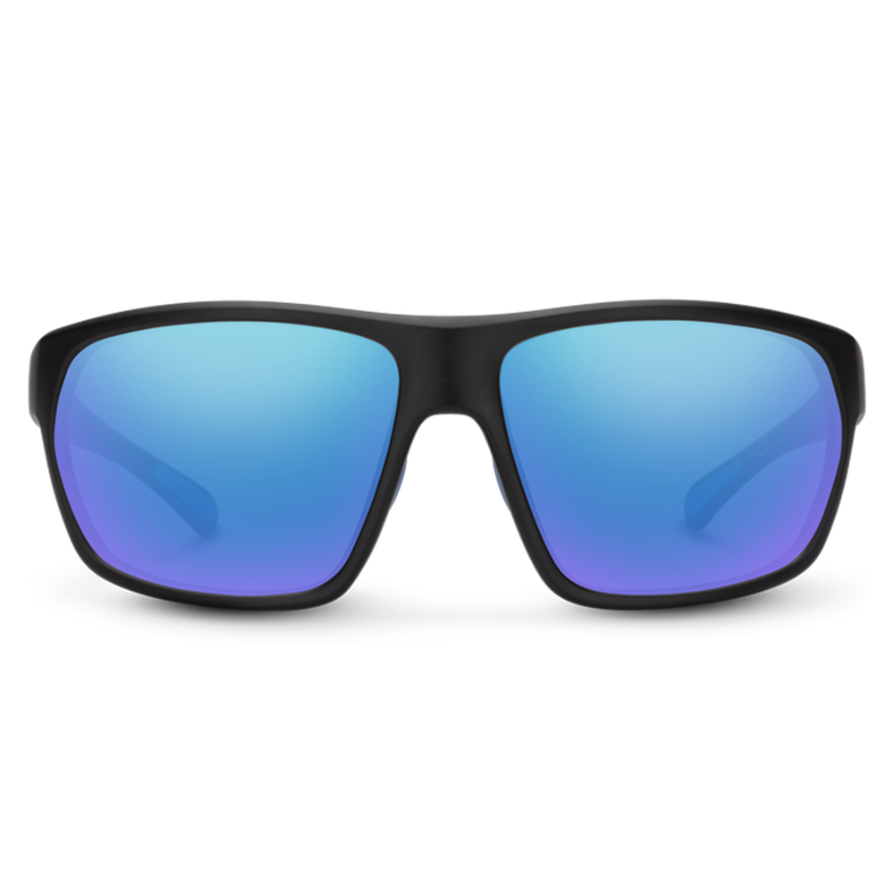 Suncloud Boone Polarized Sunglasses - Matte Black/Blue Mirror