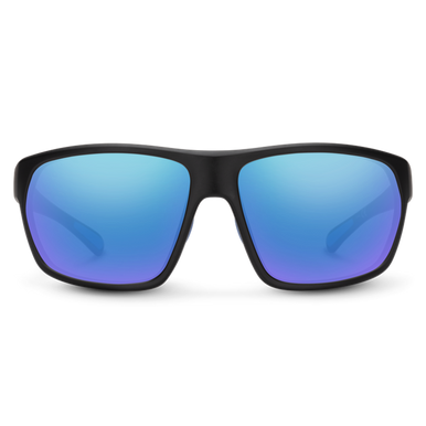 Suncloud Boone Polarized Sunglasses - Matte Black/Blue Mirror