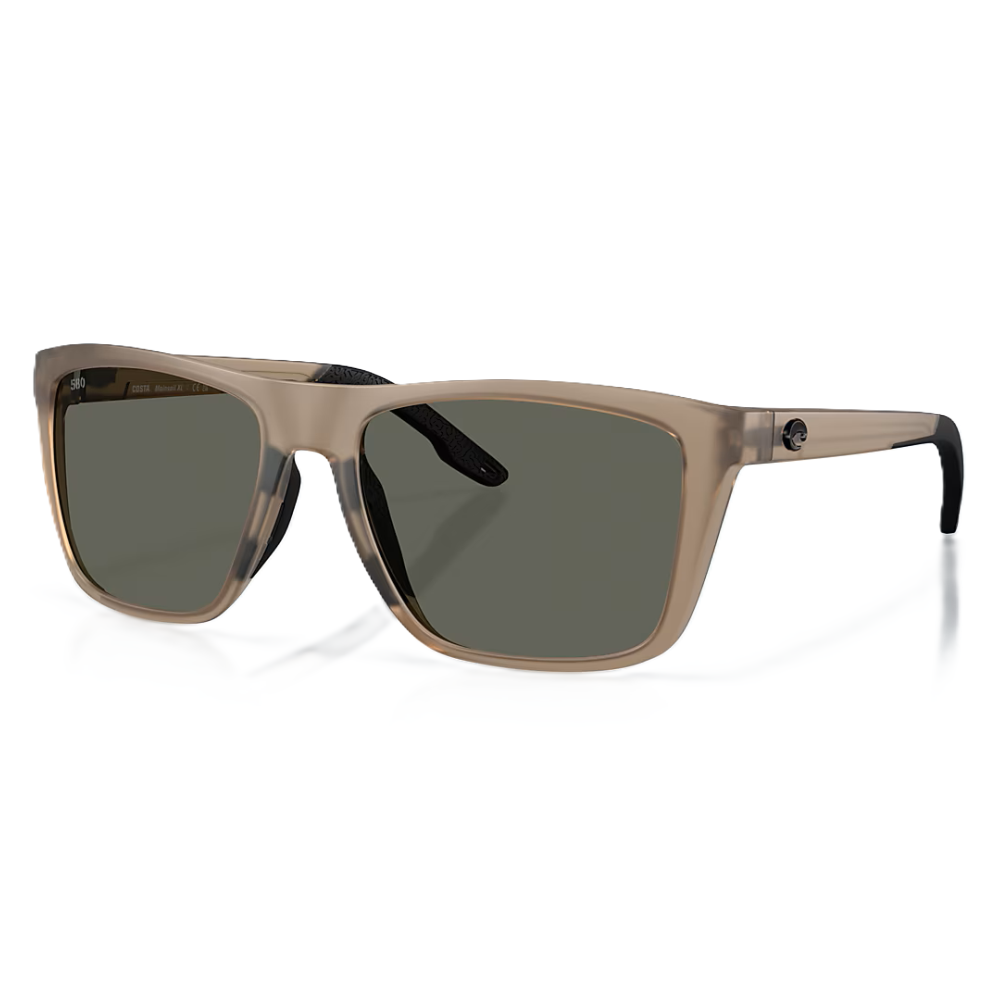 Costa Del Mar Mainsail XL Polarized Sunglasses - Matte Brown Smoke w/ Grey