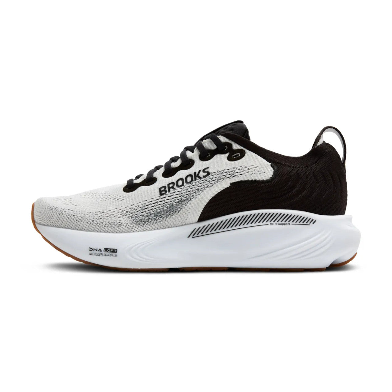 Brooks Men’s Adrenaline GTS 25 Running Shoes - White/Black/White