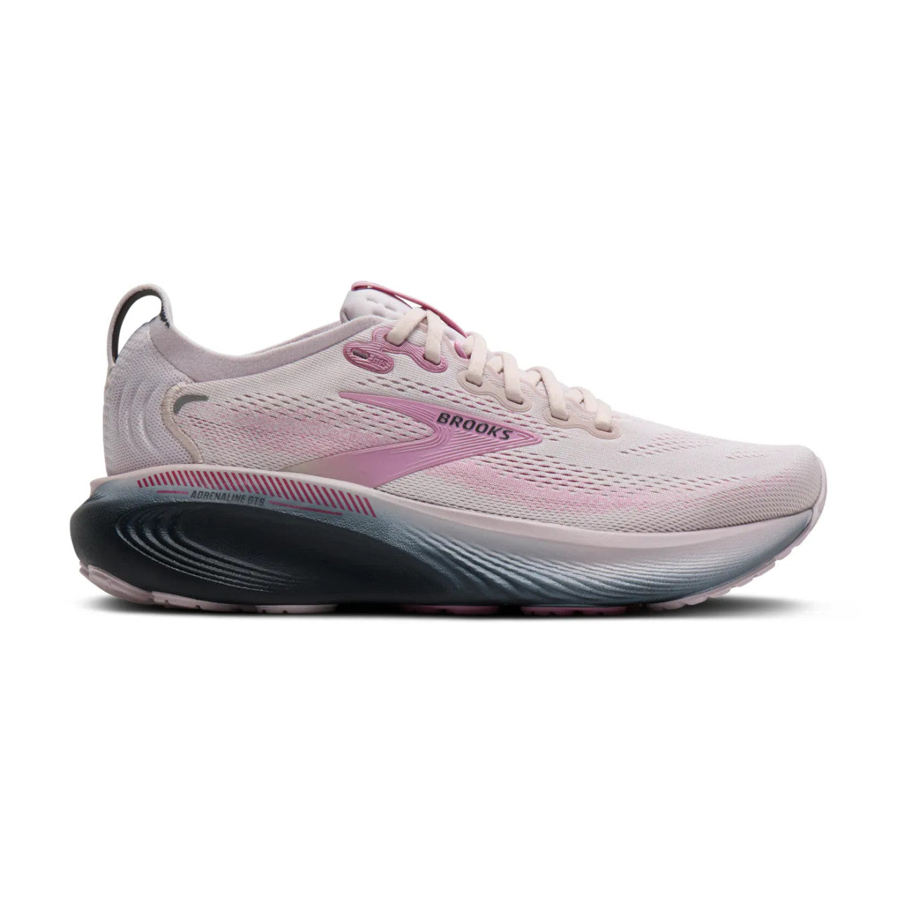 Brooks Women's Adrenaline GTS 25 Running Shoe - Mauve/Ebony/Pink
