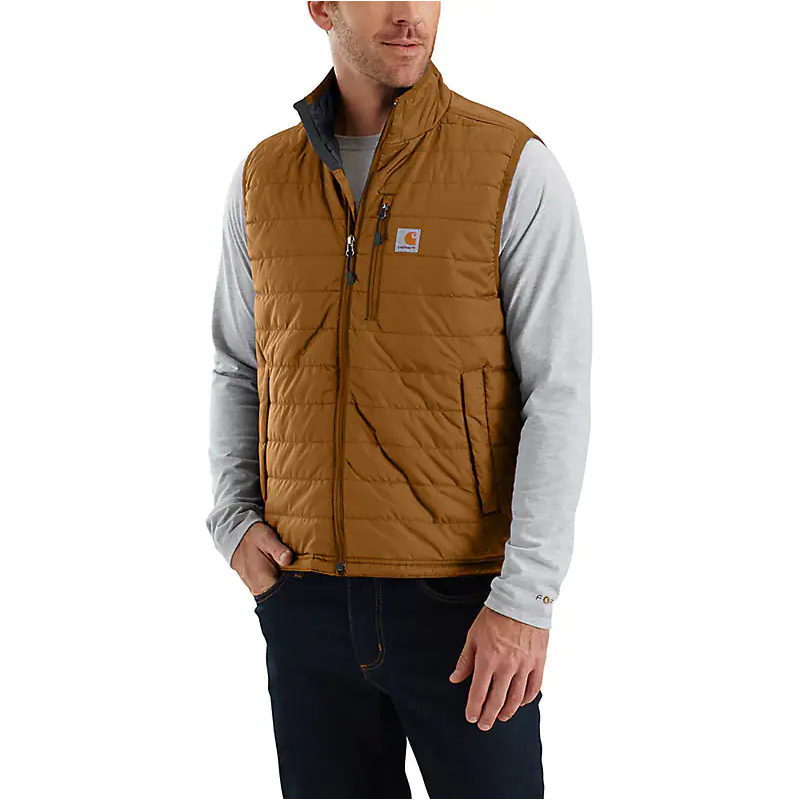 Carhartt Men's Rain Defender Relaxed Fit Lightweight Insulated Vest-Carhartt Brown