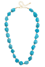 Canvas Angel Fire Beaded Necklace in Turquoise