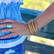 The Heart Knot Triple Strand Rope Bracelet