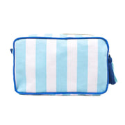 The Royal Standard Megan Cosmetic Bag - White & Blue