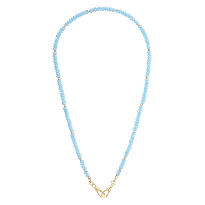 Canvas Aurora Beaded Necklace - Light Blue