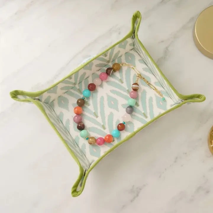 Laura Park Petite Frond Blue Snap Tray