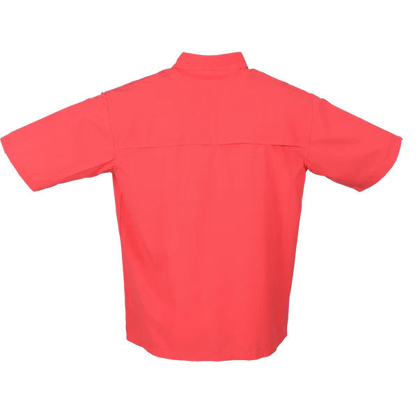 Bimini Bay Flats V Men's Short Sleeve Featuring Bloodguard Plus - Cayenne