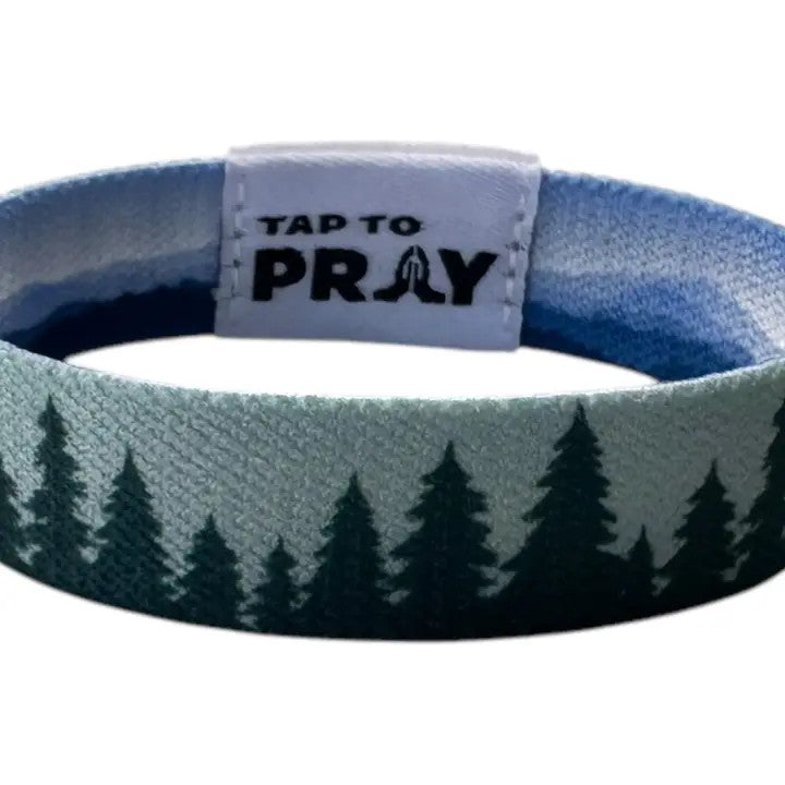 Tap To Pray Medium Wristbands - Mountains & Forests