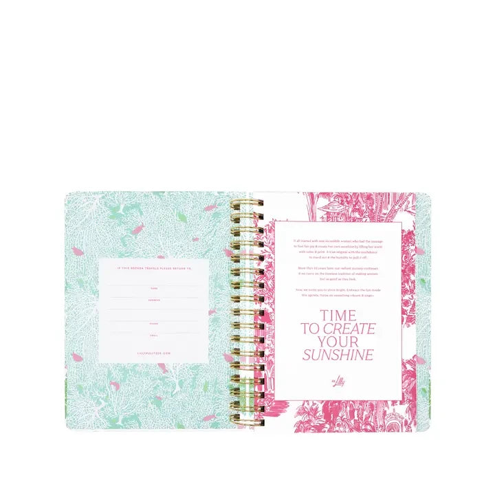 Lilly Pulitzer Large 17 Month Agenda - Fantastica
