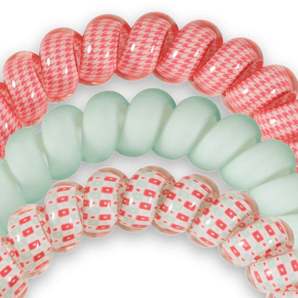 Teleties Calming Coral Large Hair Ties