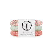 Teleties Calming Coral Large Hair Ties