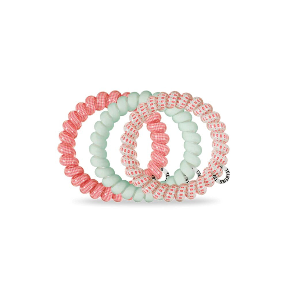 Teleties Calming Coral Large Hair Ties