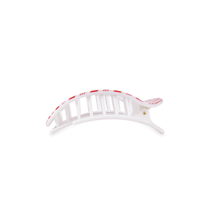 Teleties Candy Cane Crush Small Flat Round Hair Clip