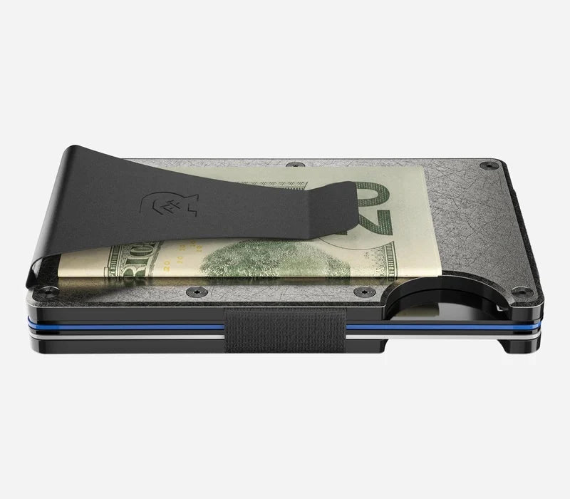 The Ridge Wallet Stonewashed Titanium - Money Clip