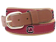 Zep-Pro Youth South Carolina Gamecock Collegiate Woven Ribbon Belt - Garnet