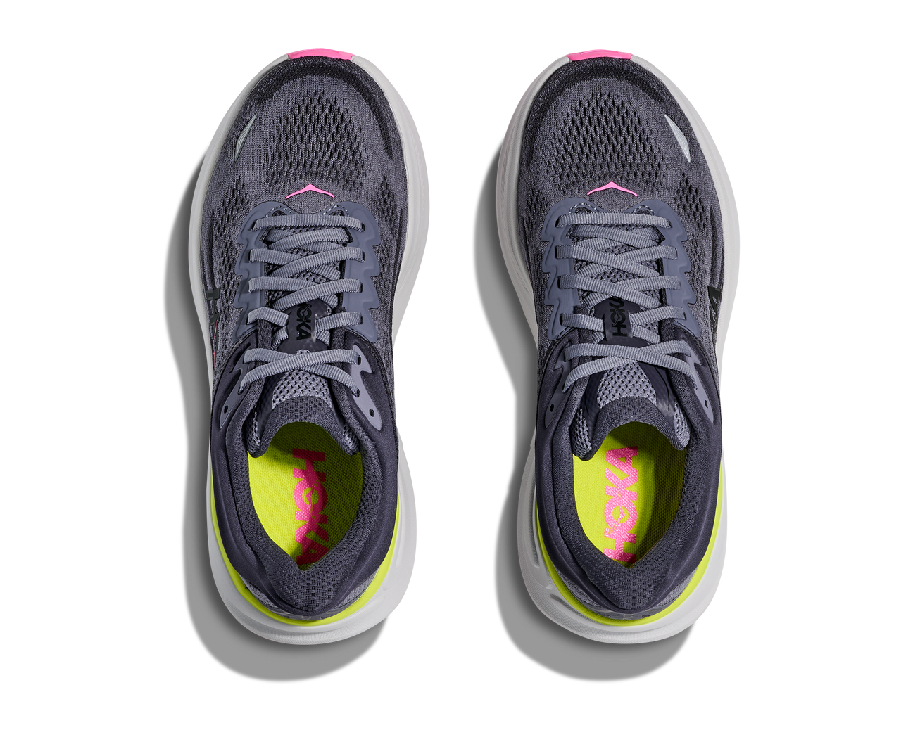 Hoka Women's Bondi 9 - Charcoal Grey/Grey Skies