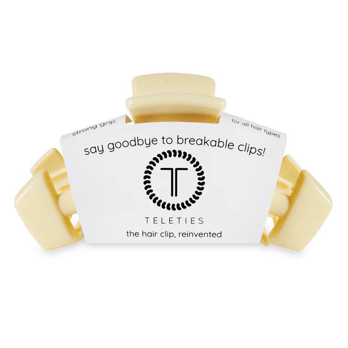 Teleties Classic Butter Yellow Large Hair Clip