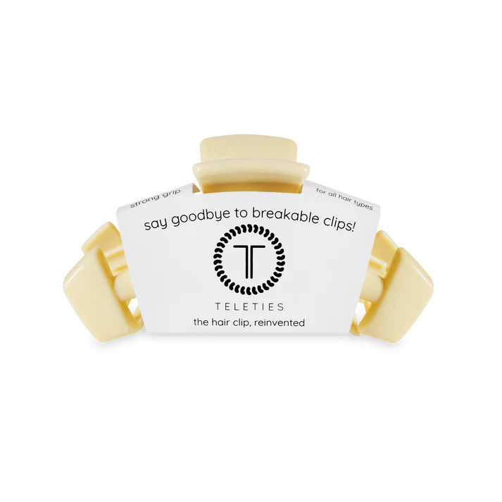 Teleties Classic Butter Yellow Medium Hair Clip