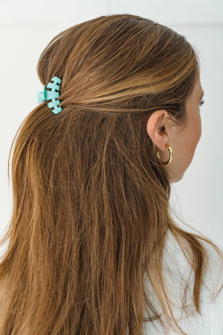 Teleties Classic Totally Turquoise Tiny Claw Hair Clip
